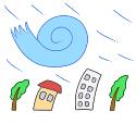 「台風のイラスト」の画像検索結果