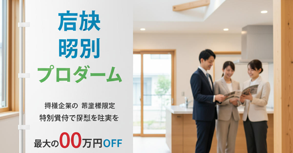 一条工務店の法人割引